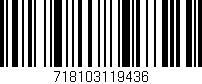 Código de barras (EAN, GTIN, SKU, ISBN): '718103119436'