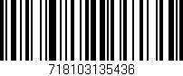 Código de barras (EAN, GTIN, SKU, ISBN): '718103135436'