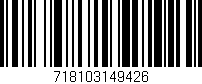 Código de barras (EAN, GTIN, SKU, ISBN): '718103149426'
