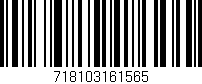 Código de barras (EAN, GTIN, SKU, ISBN): '718103161565'
