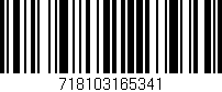 Código de barras (EAN, GTIN, SKU, ISBN): '718103165341'