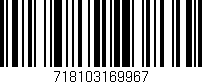 Código de barras (EAN, GTIN, SKU, ISBN): '718103169967'