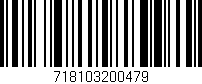 Código de barras (EAN, GTIN, SKU, ISBN): '718103200479'