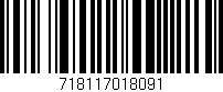 Código de barras (EAN, GTIN, SKU, ISBN): '718117018091'