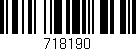 Código de barras (EAN, GTIN, SKU, ISBN): '718190'