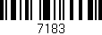 Código de barras (EAN, GTIN, SKU, ISBN): '7183'