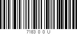 Código de barras (EAN, GTIN, SKU, ISBN): '7183_0_0_U'