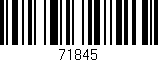 Código de barras (EAN, GTIN, SKU, ISBN): '71845'