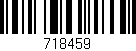 Código de barras (EAN, GTIN, SKU, ISBN): '718459'