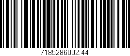 Código de barras (EAN, GTIN, SKU, ISBN): '7185286002.44'