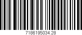 Código de barras (EAN, GTIN, SKU, ISBN): '7186195034.28'