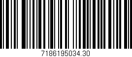 Código de barras (EAN, GTIN, SKU, ISBN): '7186195034.30'