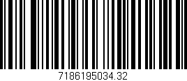 Código de barras (EAN, GTIN, SKU, ISBN): '7186195034.32'