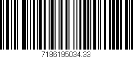 Código de barras (EAN, GTIN, SKU, ISBN): '7186195034.33'