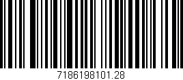 Código de barras (EAN, GTIN, SKU, ISBN): '7186198101.28'