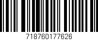 Código de barras (EAN, GTIN, SKU, ISBN): '718760177626'