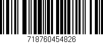 Código de barras (EAN, GTIN, SKU, ISBN): '718760454826'