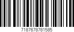 Código de barras (EAN, GTIN, SKU, ISBN): '7187678781585'