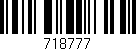 Código de barras (EAN, GTIN, SKU, ISBN): '718777'