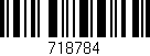 Código de barras (EAN, GTIN, SKU, ISBN): '718784'