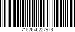 Código de barras (EAN, GTIN, SKU, ISBN): '7187840227576'