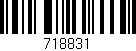 Código de barras (EAN, GTIN, SKU, ISBN): '718831'