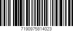 Código de barras (EAN, GTIN, SKU, ISBN): '7190975814023'