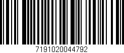 Código de barras (EAN, GTIN, SKU, ISBN): '7191020044792'