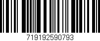 Código de barras (EAN, GTIN, SKU, ISBN): '719192590793'