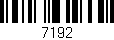 Código de barras (EAN, GTIN, SKU, ISBN): '7192'