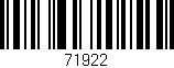 Código de barras (EAN, GTIN, SKU, ISBN): '71922'