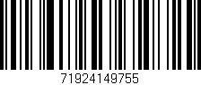 Código de barras (EAN, GTIN, SKU, ISBN): '71924149755'