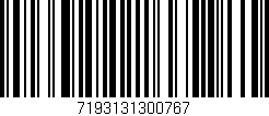 Código de barras (EAN, GTIN, SKU, ISBN): '7193131300767'