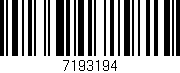 Código de barras (EAN, GTIN, SKU, ISBN): '7193194'