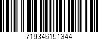 Código de barras (EAN, GTIN, SKU, ISBN): '719346151344'