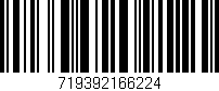 Código de barras (EAN, GTIN, SKU, ISBN): '719392166224'