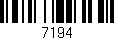 Código de barras (EAN, GTIN, SKU, ISBN): '7194'