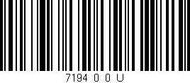 Código de barras (EAN, GTIN, SKU, ISBN): '7194_0_0_U'