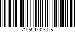 Código de barras (EAN, GTIN, SKU, ISBN): '7195987815075'
