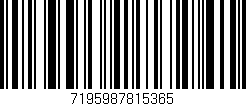 Código de barras (EAN, GTIN, SKU, ISBN): '7195987815365'