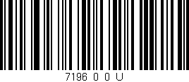 Código de barras (EAN, GTIN, SKU, ISBN): '7196_0_0_U'