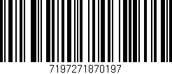 Código de barras (EAN, GTIN, SKU, ISBN): '7197271870197'