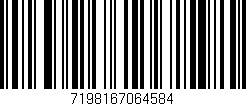 Código de barras (EAN, GTIN, SKU, ISBN): '7198167064584'