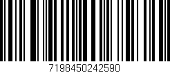 Código de barras (EAN, GTIN, SKU, ISBN): '7198450242590'