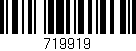 Código de barras (EAN, GTIN, SKU, ISBN): '719919'