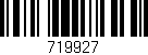 Código de barras (EAN, GTIN, SKU, ISBN): '719927'