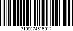Código de barras (EAN, GTIN, SKU, ISBN): '7199874515017'