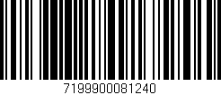 Código de barras (EAN, GTIN, SKU, ISBN): '7199900081240'