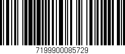 Código de barras (EAN, GTIN, SKU, ISBN): '7199900085729'