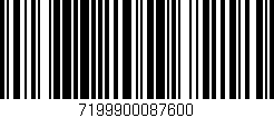 Código de barras (EAN, GTIN, SKU, ISBN): '7199900087600'